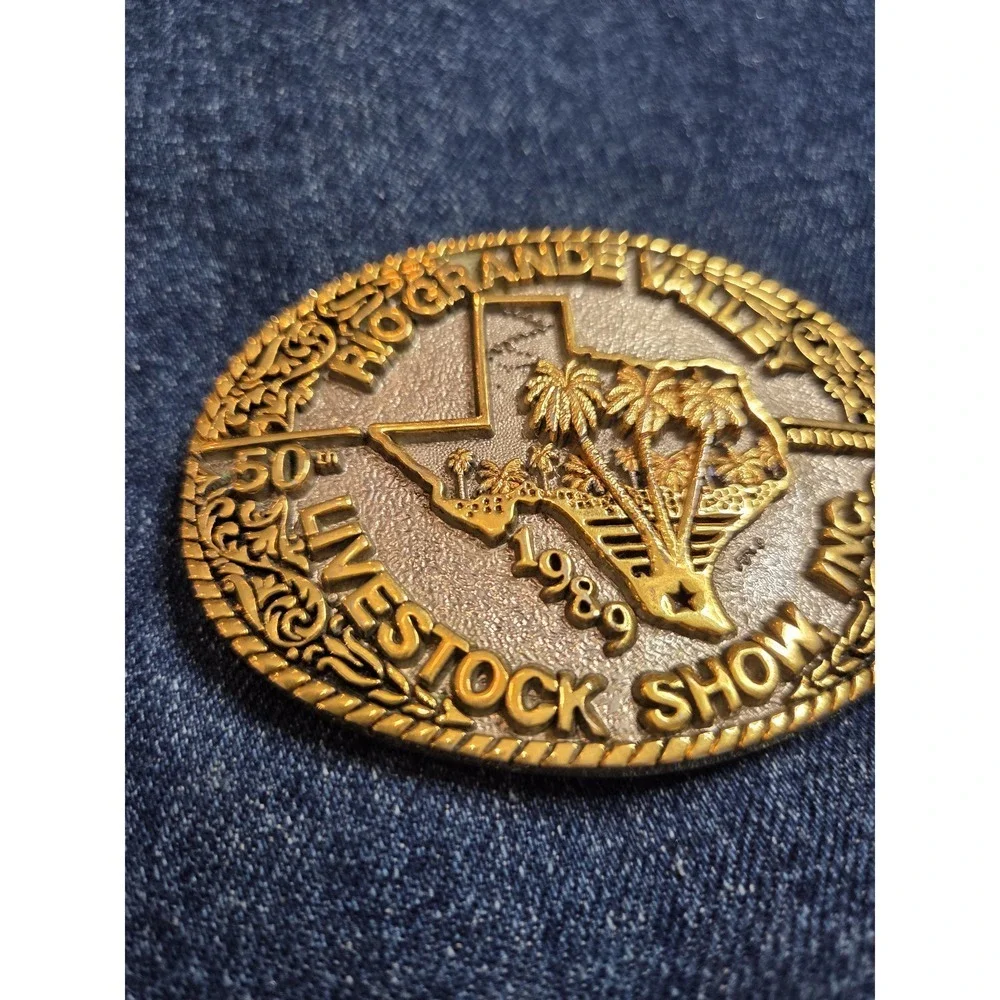 Rio Grande Valley 50th Anniversary Livestock Show Belt Buckle - Rare